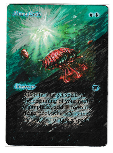 Mana Drain [Legends] (Altered) (MV Alters) (Actual Scans)