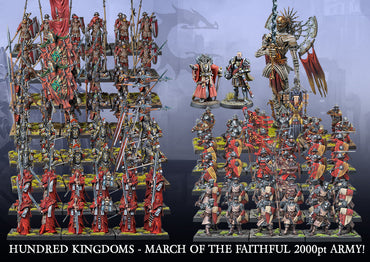 Conquest: Hundred Kingdoms March of the Faithful (2000 pt Army)