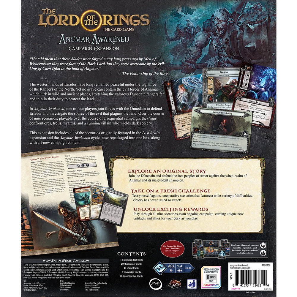 The Lord of the Rings The Card Game: Angmar Awakened Campaign Expansion