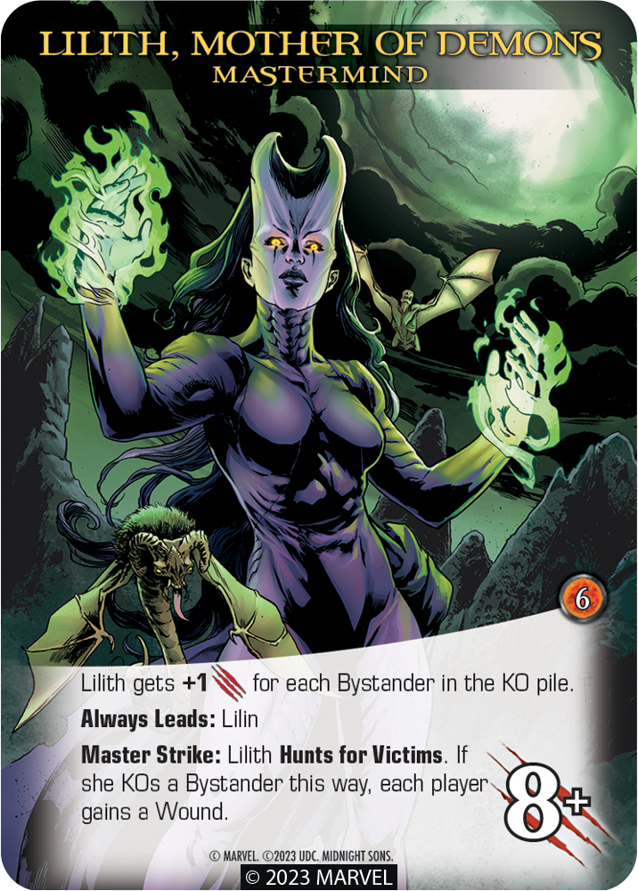 Legendary: A Marvel Deck Building Game Expansion - Midnight Sons