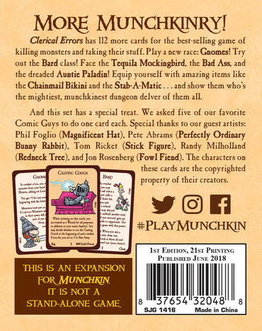 Munchkin 3: Clerical Errors