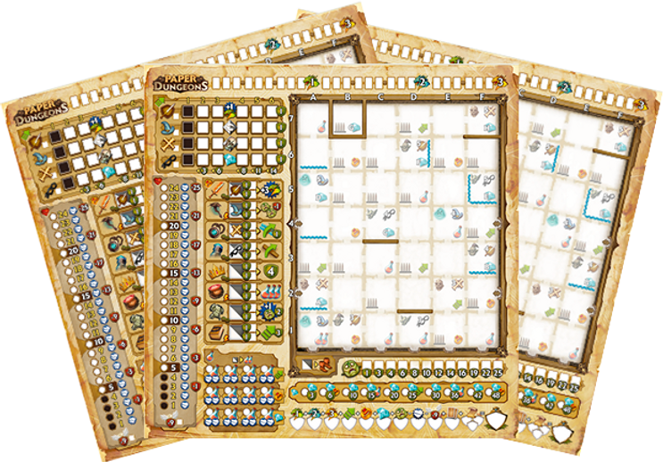 Paper Dungeons: A Dungeon Scrawler Game