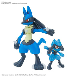 Bandai: Pokemon - Riolu & Lucario Model Kit