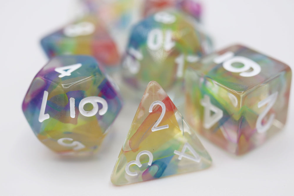 Foam Brain Games: Rainbow Ribbon Dice Set