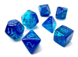 Chessex: Gemini Polyhedral Blue-Blue/Light Blue Luminary (CHX 26463)