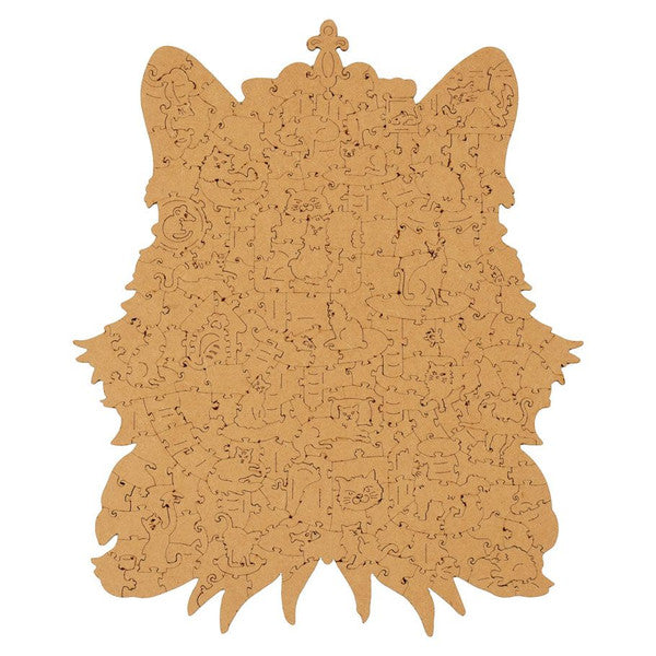 Cat King Wooden Puzzle (200 pc)
