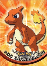 Charmelon (5) (Black Logo) [Topps Pokemon]