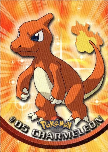 Charmelon (5) (Black Logo) [Topps Pokemon]