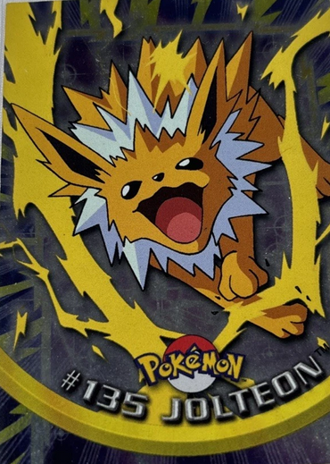 Jolteon (135) (Holo Foil) (Blue Logo) [Topps Pokemon]