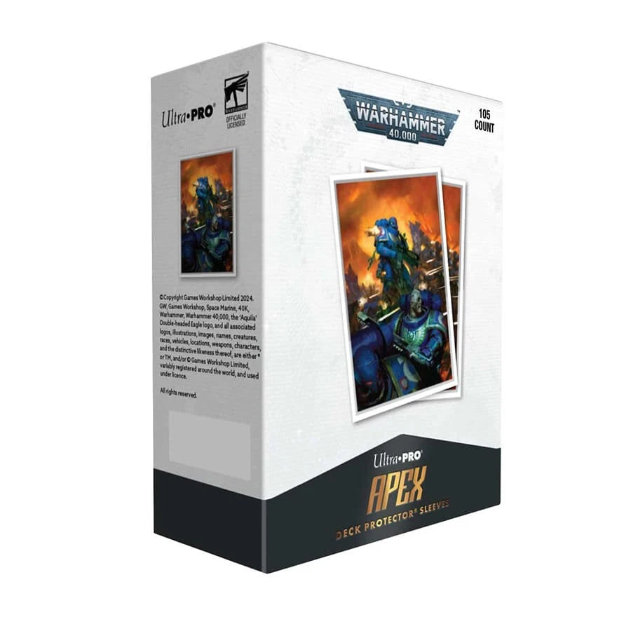 Ultra PRO: 105ct Standard Sleeves (APEX) - Space Marines (Warhemmer 40K)
