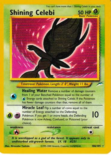 Shining Celebi (106/105) [Neo Destiny Unlimited] (Actual Scans)