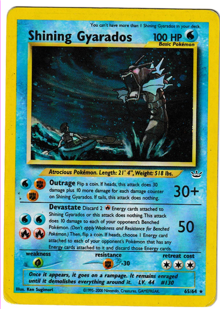 Shining Gyarados (65/64) [Neo Revelation Unlimited] (Actual Scans)