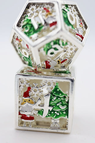Foam Brain Games: Silver Bells - Metal Dice Set