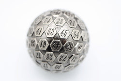 Foam Brain Games: 45 mm Metal D100 - Silver