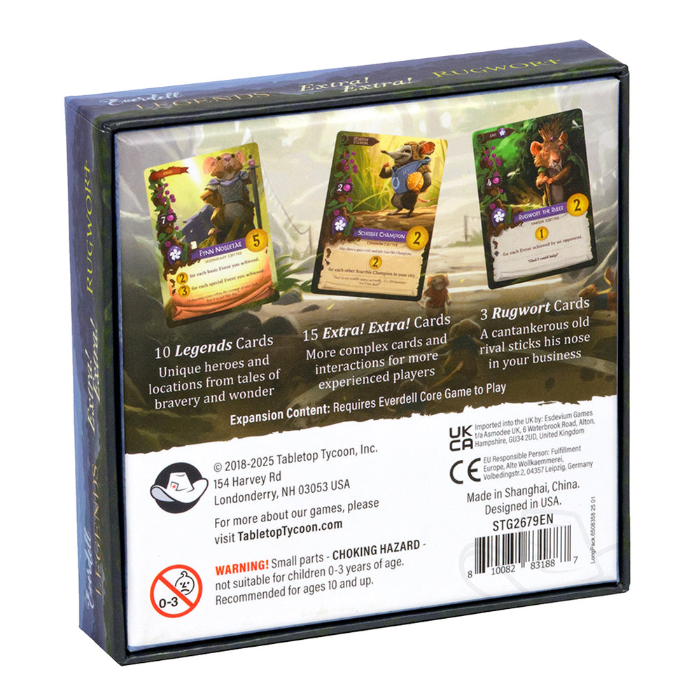 Everdell Legendary Extra, Extra and Rugwort Card Expansion