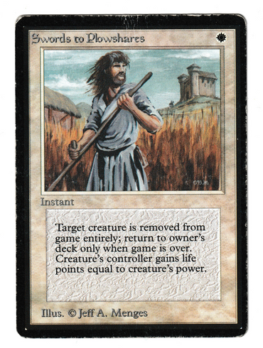 Swords to Plowshares [Beta Edition] (Actual Scans)
