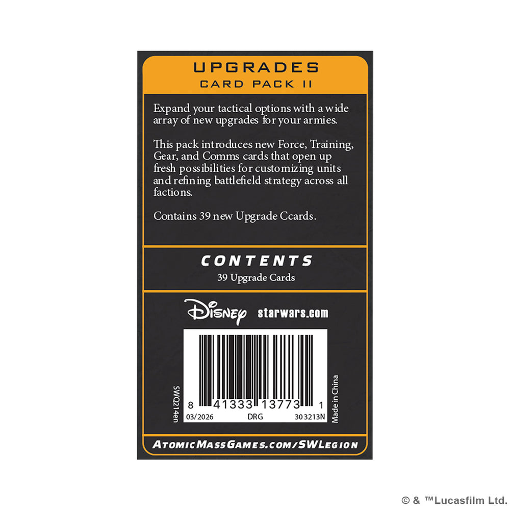 Star Wars: Legion - Upgrades Card Pack 2