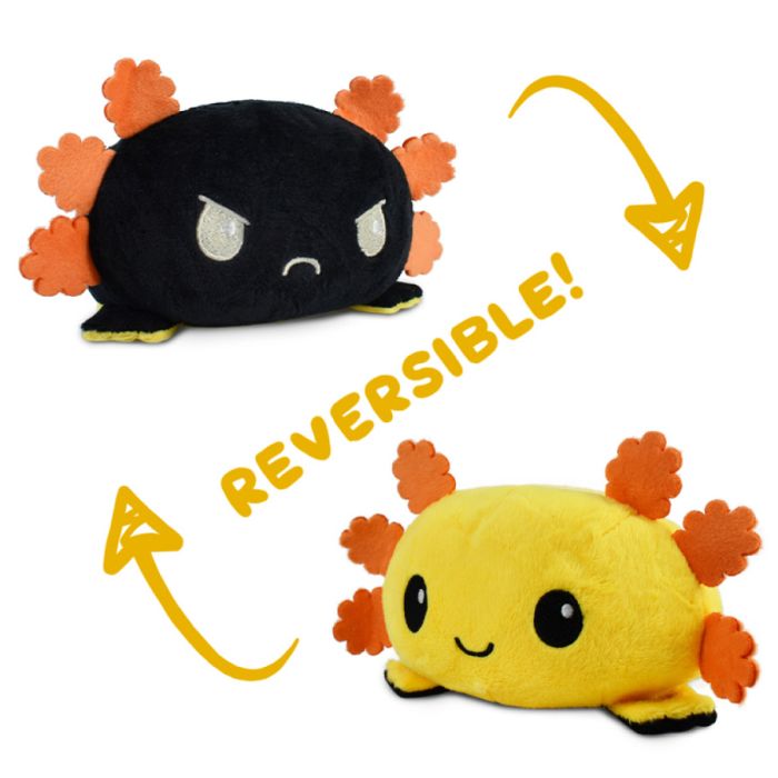 Plushie: Reversible Axolotl - Yellow & Black