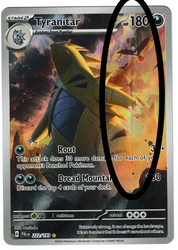 Tyranitar (222/193) (Misprint - Foil Bubble) [Scarlet & Violet: Paldea Evolved] (Actual Scans)