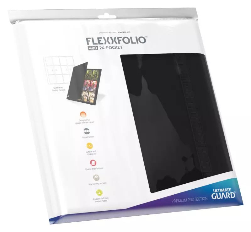 Ultimate Guard: 12-Pocket Quadrow Flexxfolio - Black