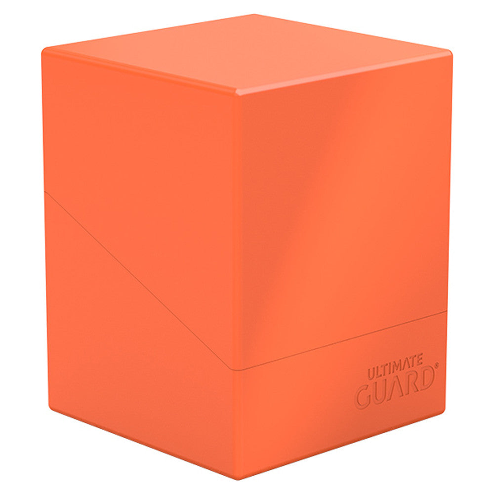 Ultimate Guard Boulder Deck Box: 100+ Solid Neon - Neon Orange
