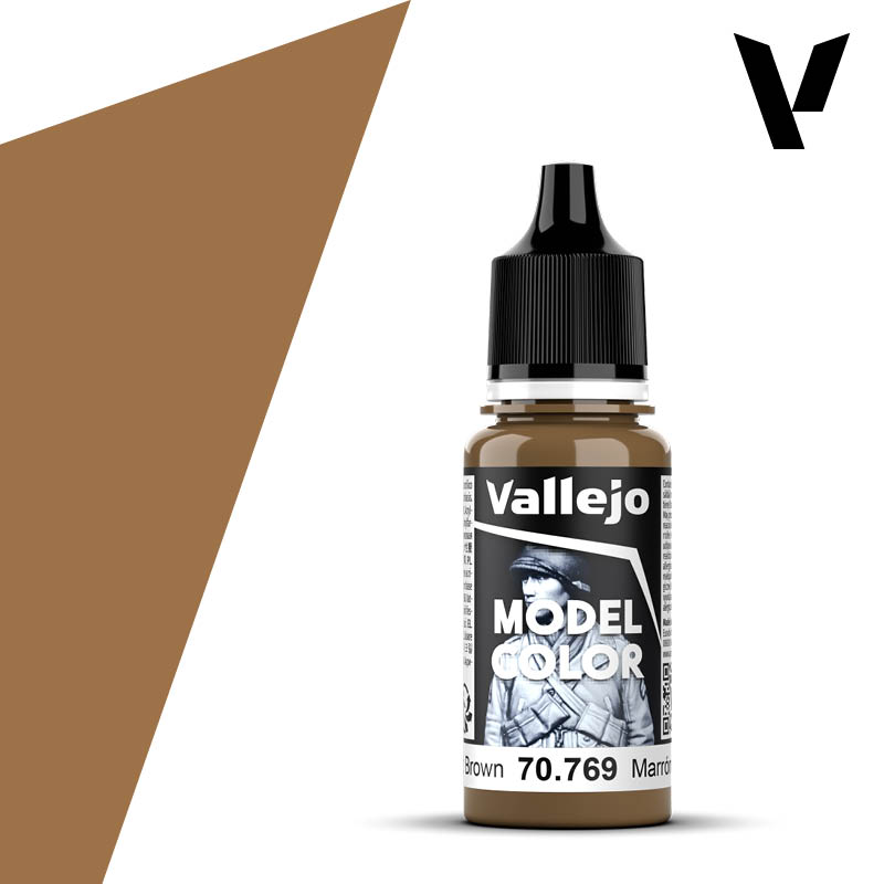 Vallejo Model Color: Mustard Brown (18 ml)