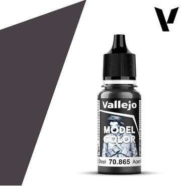 Vallejo Model Color: Oily Steel (18 ml)