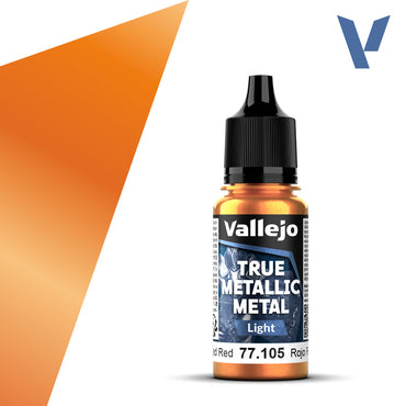 Vallejo True Metallic Metal: Light - Forged Red (18 ml)