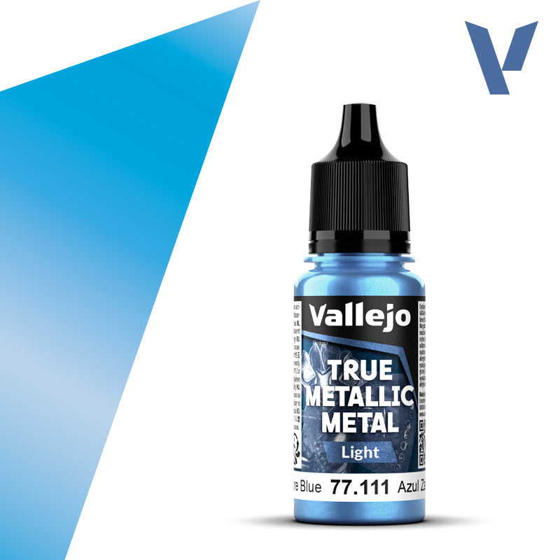 Vallejo True Metallic Metal: Light - Saphire Blue