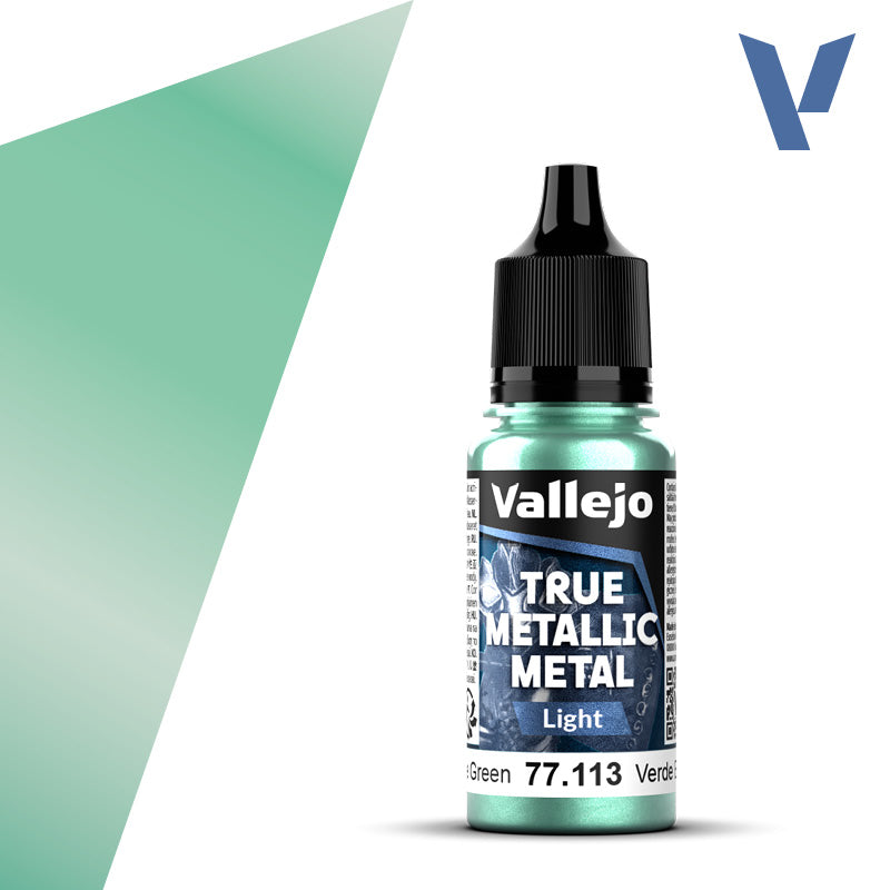Vallejo True Metallic Metal: Light - Beetle Green (18 ml)