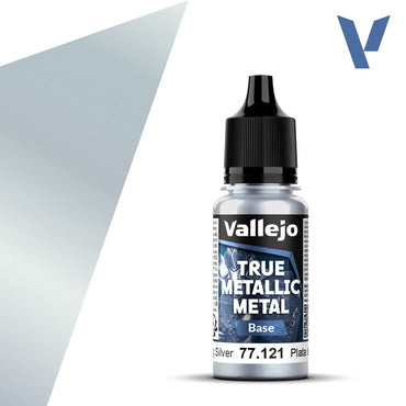 Vallejo True Metallic Metal: Base - Sterling Silver (18 ml)