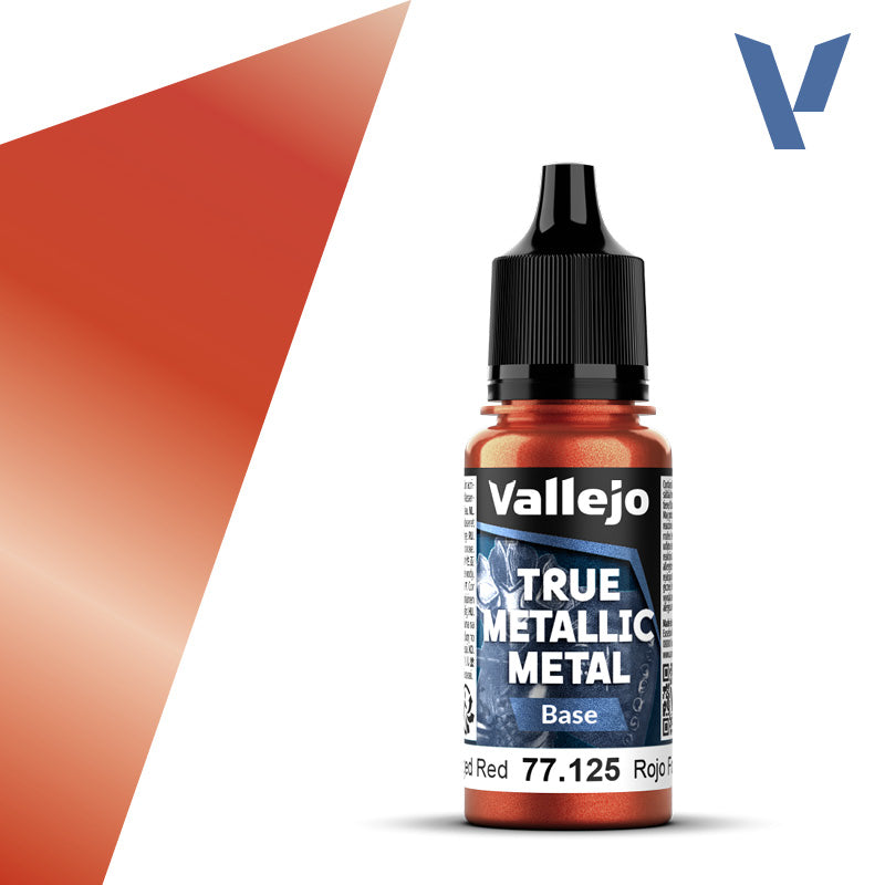Vallejo True Metallic Metal: Base - Forged Red (18 ml)