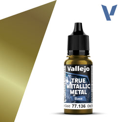 Vallejo True Metallic Metal: Base - Greenish Gold (18 ml)