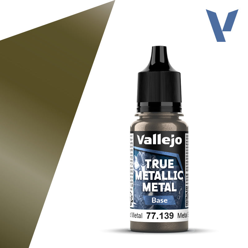Vallejo True Metallic Metal: Base - Aged Metal (18 ml)