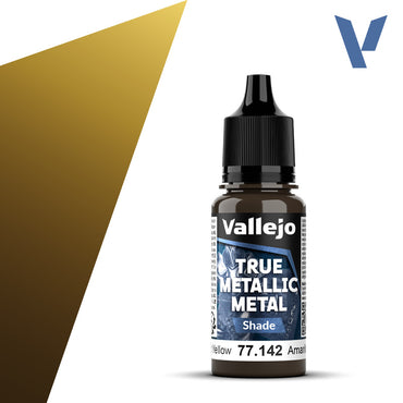 Vallejo True Metallic Metal: Shade - Radiant Yellow (18 ml)
