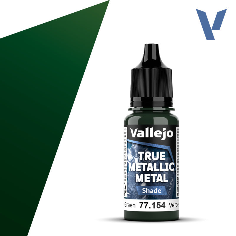 Vallejo True Metallic Metal: Shade - Dusken Green (18 ml)