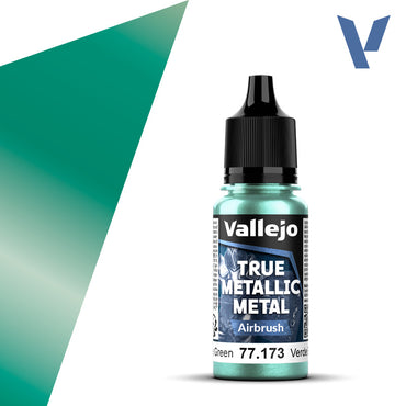 Vallejo True Metallic Metal: Airbrush - Beetle Green (18 ml)