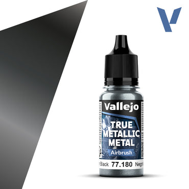 Vallejo True Metallic Metal: Airbrush - Obsidian Black (18 ml)