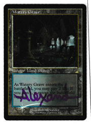 Watery Grave (Retro) (Signed) [Ravnica Remastered]
