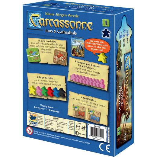 Carcassonne: Expansion 1 – Inns & Cathedrals
