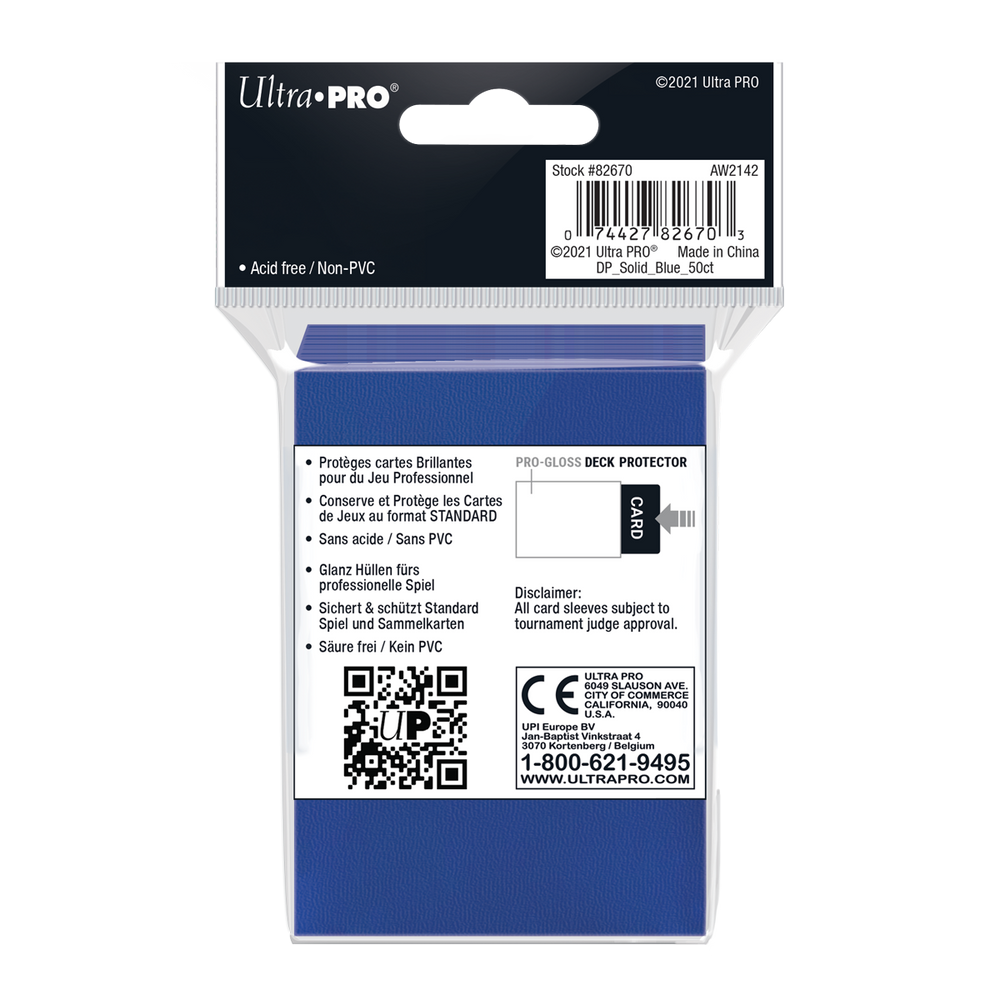 Ultra PRO: Standard 50ct Sleeves - PRO-Gloss (Blue)