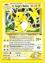 Lt. Surge's Raichu (11/132) [Gym Challenge Unlimited]