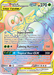 Rowlet & Alolan Exeggutor GX (237/236) [Sun & Moon: Unified Minds]