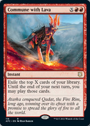 Commune with Lava [Dungeons & Dragons: Adventures in the Forgotten Realms Commander]