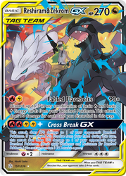 Reshiram & Zekrom GX (157/236) [Sun & Moon: Cosmic Eclipse]