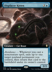 Displacer Kitten (Extended Art) [Commander Legends: Battle for Baldur's Gate]