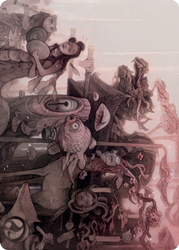 March of Burgeoning Life Art Card [Kamigawa: Neon Dynasty Art Series]