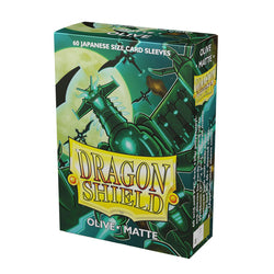 Dragon Shield: Japanese Size 60ct Sleeves - Olive (Matte)