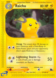 Raichu (27/144) [Skyridge]