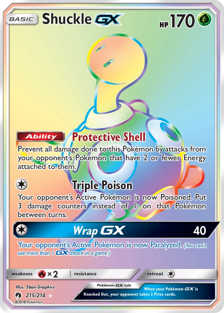 Shuckle GX (215/214) [Sun & Moon: Lost Thunder]